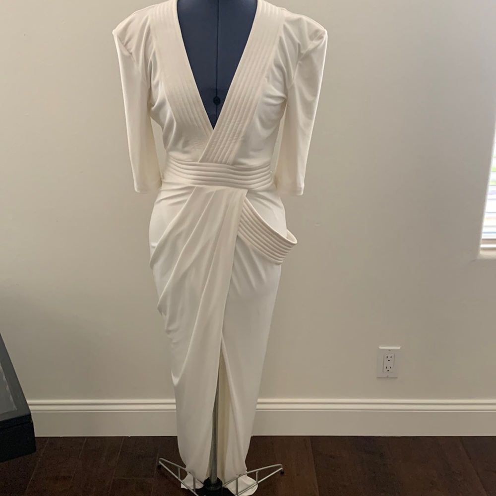 White/cream long dress